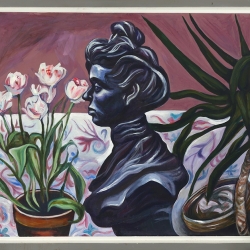 Victorian Bust - Framed acrylic on Board - 87cm by 72 cm